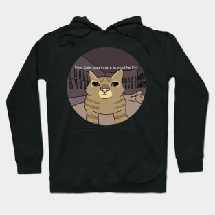 First Date Idea Cat Hoodie